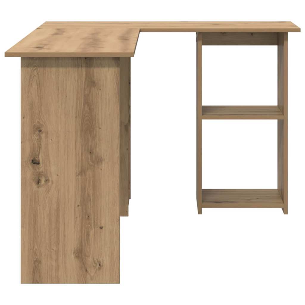 Schreibtisch Eiche handwerklich 142 x 102 x 73 cm Holzwerkstoff