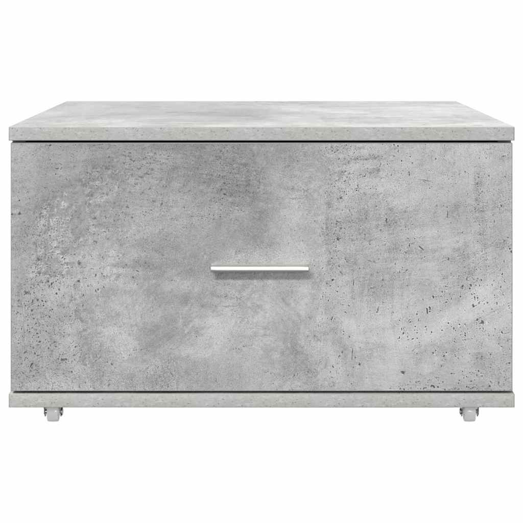 Schubladenschrank mit Rad Grau 55 x 45 x 33,5 cm Holzwerkstoff