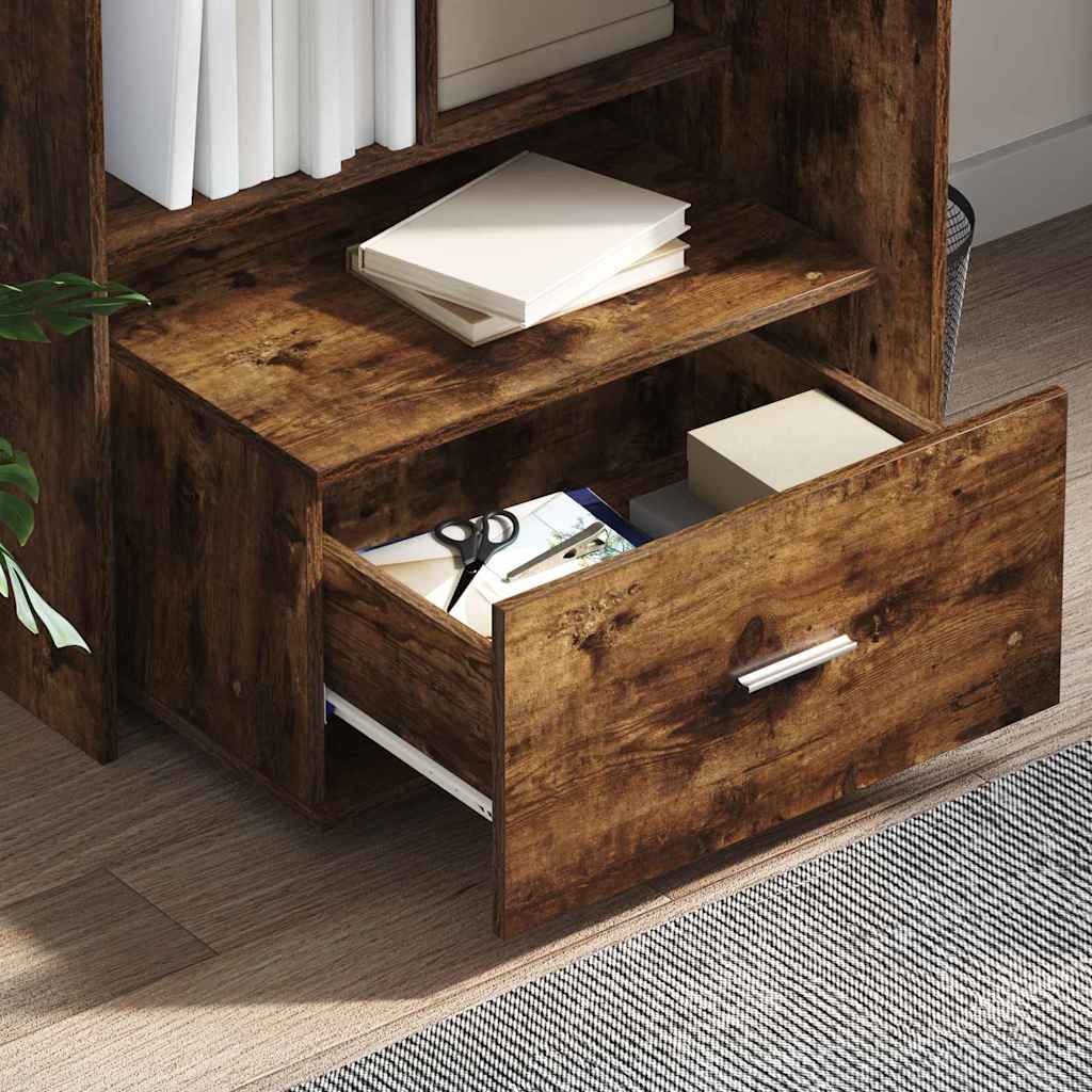 Schubladenschrank mit Rad Braun 55 x 45 x 33,5 cm Holzwerkstoff