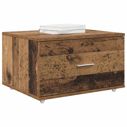 Schubladenschrank mit Rad Braun 55 x 45 x 33,5 cm Holzwerkstoff