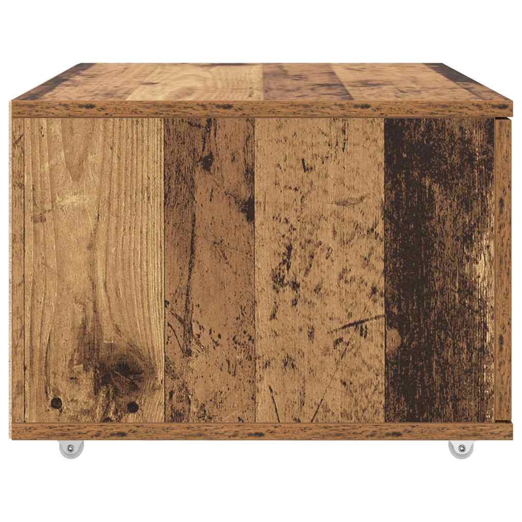 Schubladenschrank mit Rad Braun 55 x 45 x 33,5 cm Holzwerkstoff