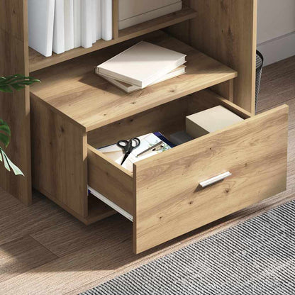 Schubladenschrank mit Rad Braun 55 x 45 x 33,5 cm Holzwerkstoff