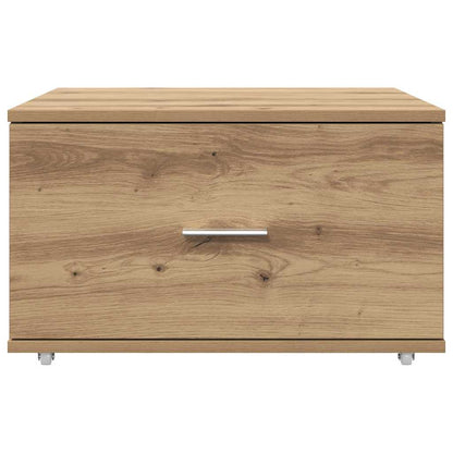 Schubladenschrank mit Rad Braun 55 x 45 x 33,5 cm Holzwerkstoff