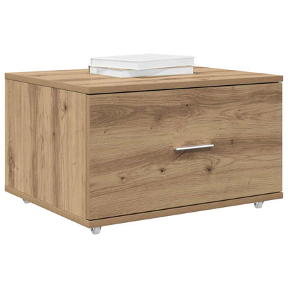 Schubladenschrank mit Rad Braun 55 x 45 x 33,5 cm Holzwerkstoff