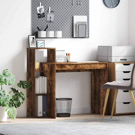 Schreibtisch Räuchereiche 100 x 40 x 90 cm Holzwerkstoff