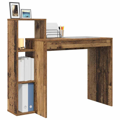 Schreibtisch mit Regal Altholz 100 x 40 x 90 cm Holzwerkstoff