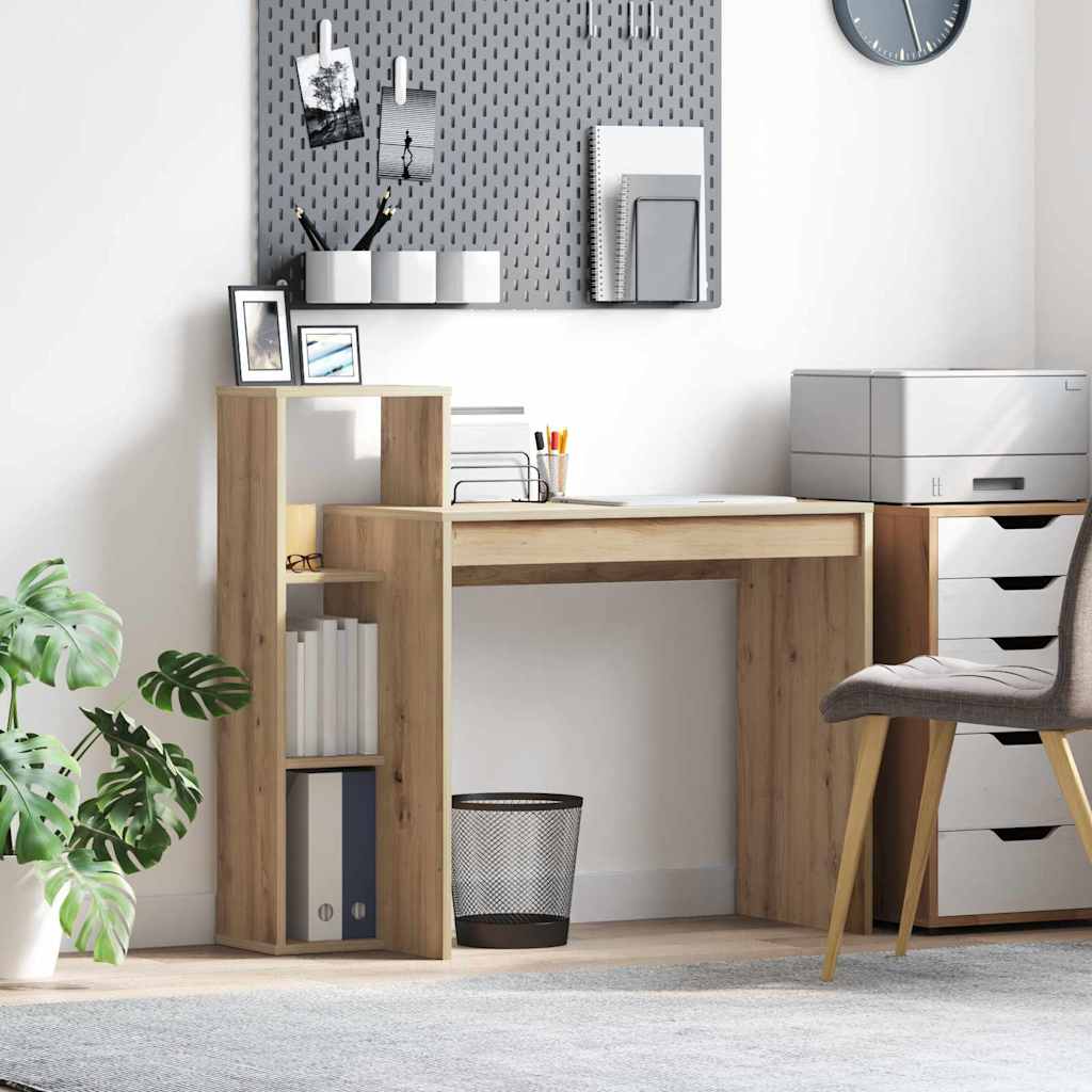 Schreibtisch Eiche handwerklich 100 x 40 x 90 cm Holzwerkstoff