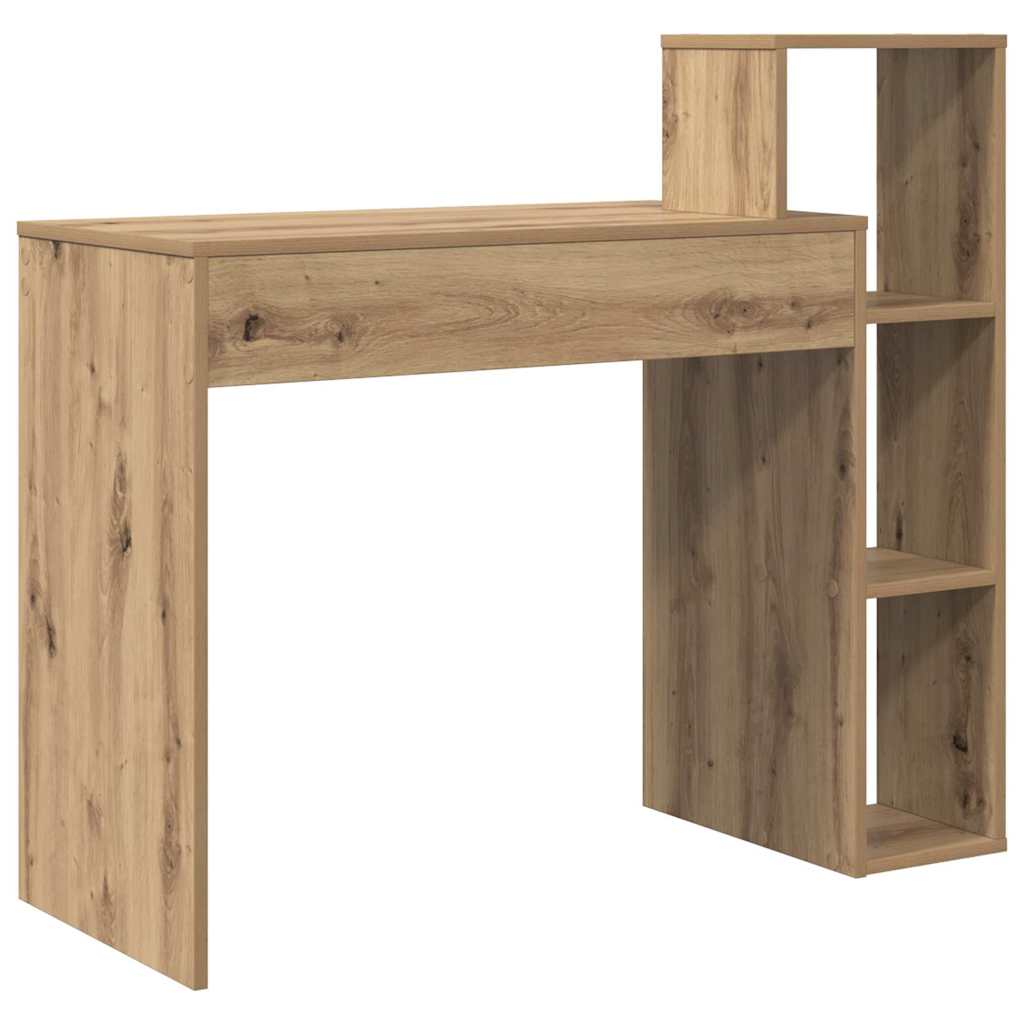 Schreibtisch Eiche handwerklich 100 x 40 x 90 cm Holzwerkstoff