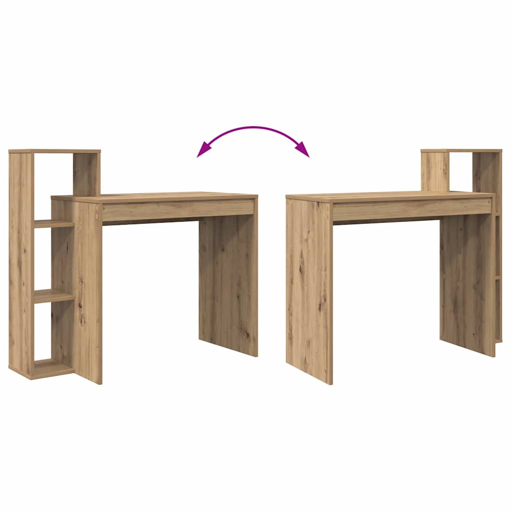 Schreibtisch Eiche handwerklich 100 x 40 x 90 cm Holzwerkstoff