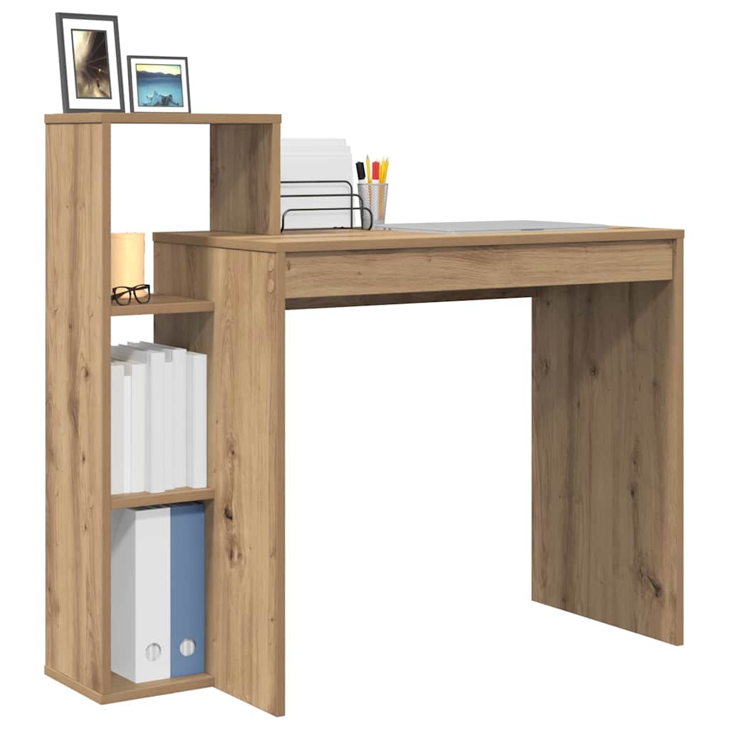 Schreibtisch Eiche handwerklich 100 x 40 x 90 cm Holzwerkstoff