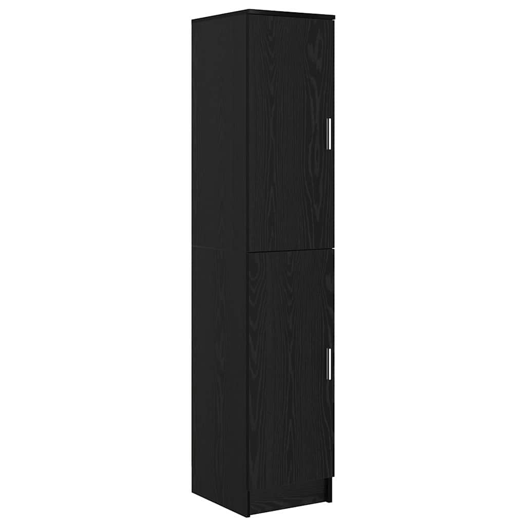 Highboard Schwarze Eiche 35 x 39 x 168 cm Holzwerkstoff
