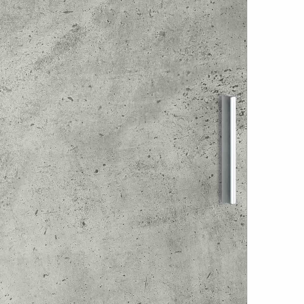 Highboard Betongrau 35 x 39 x 168 cm Holzwerkstoff
