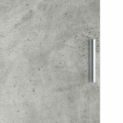 Highboard Betongrau 35 x 39 x 168 cm Holzwerkstoff