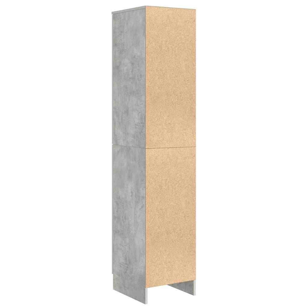 Highboard Betongrau 35 x 39 x 168 cm Holzwerkstoff