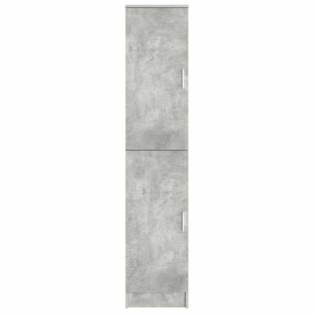 Highboard Betongrau 35 x 39 x 168 cm Holzwerkstoff