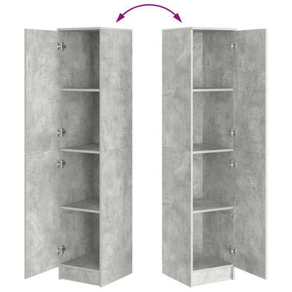 Highboard Betongrau 35 x 39 x 168 cm Holzwerkstoff