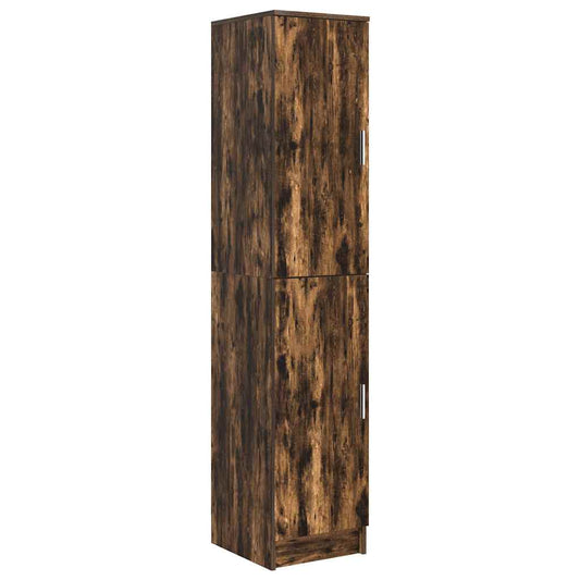 Highboard Räuchereiche 35 x 39 x 168 cm Holzwerkstoff