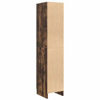 Highboard Räuchereiche 35 x 39 x 168 cm Holzwerkstoff