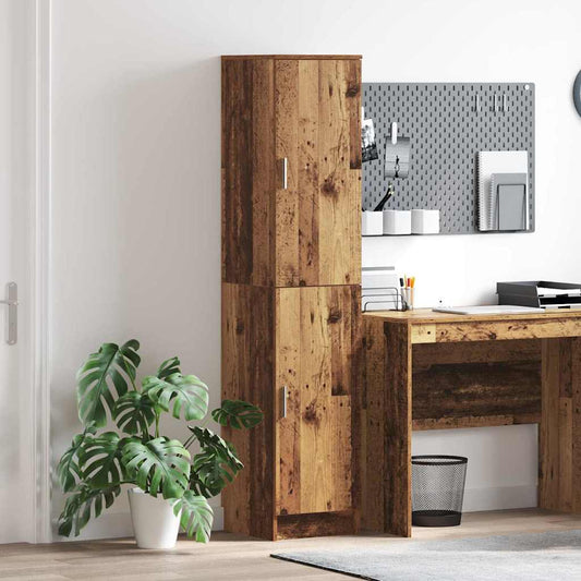 Highboard Altholz 35 x 39 x 168 cm Holzwerkstoff