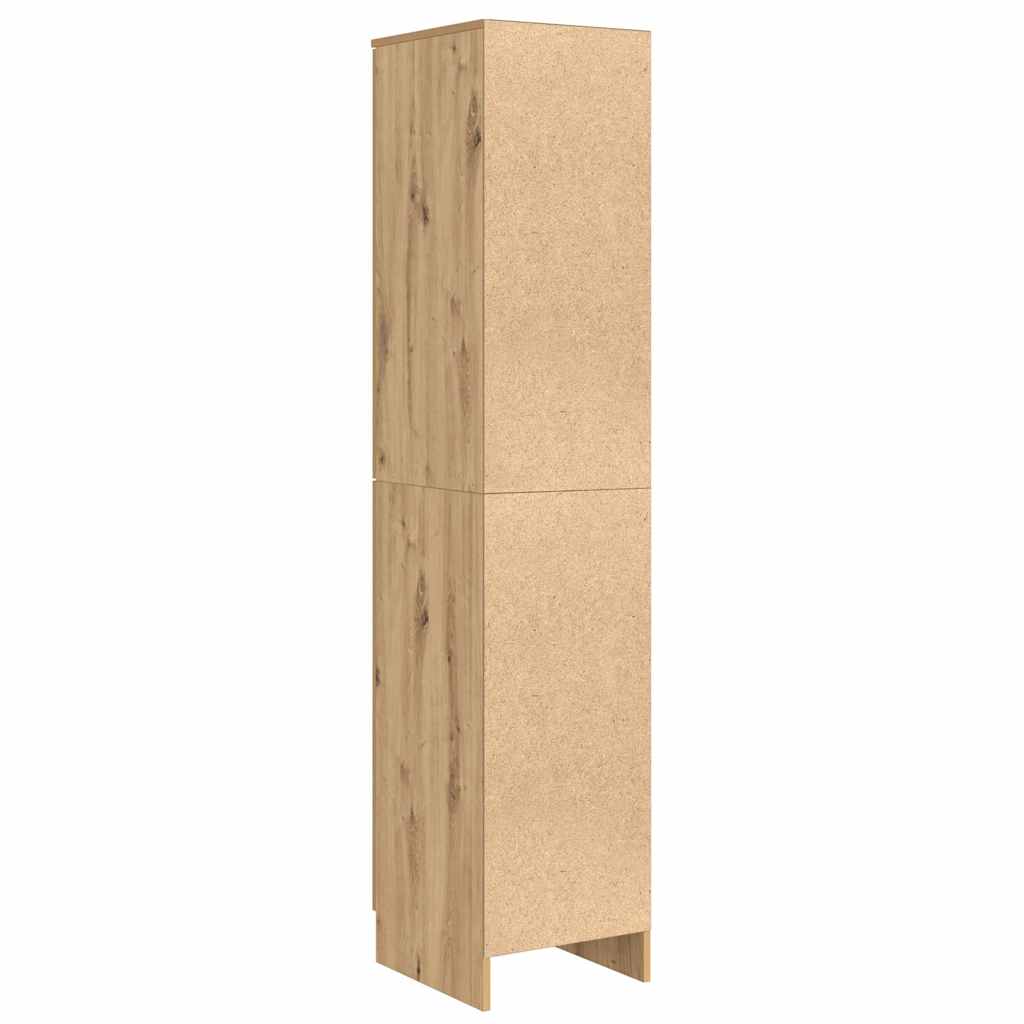 Highboard Eiche handwerklich 35 x 39 x 168 cm Holzwerkstoff
