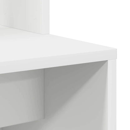 Schreibtisch mit Regal Weiß 78,5 x 37 x 154,5 cm Holzwerkstoff