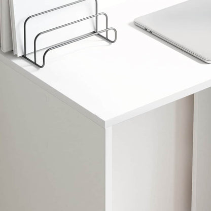 Schreibtisch mit Regal Weiß 78,5 x 37 x 154,5 cm Holzwerkstoff