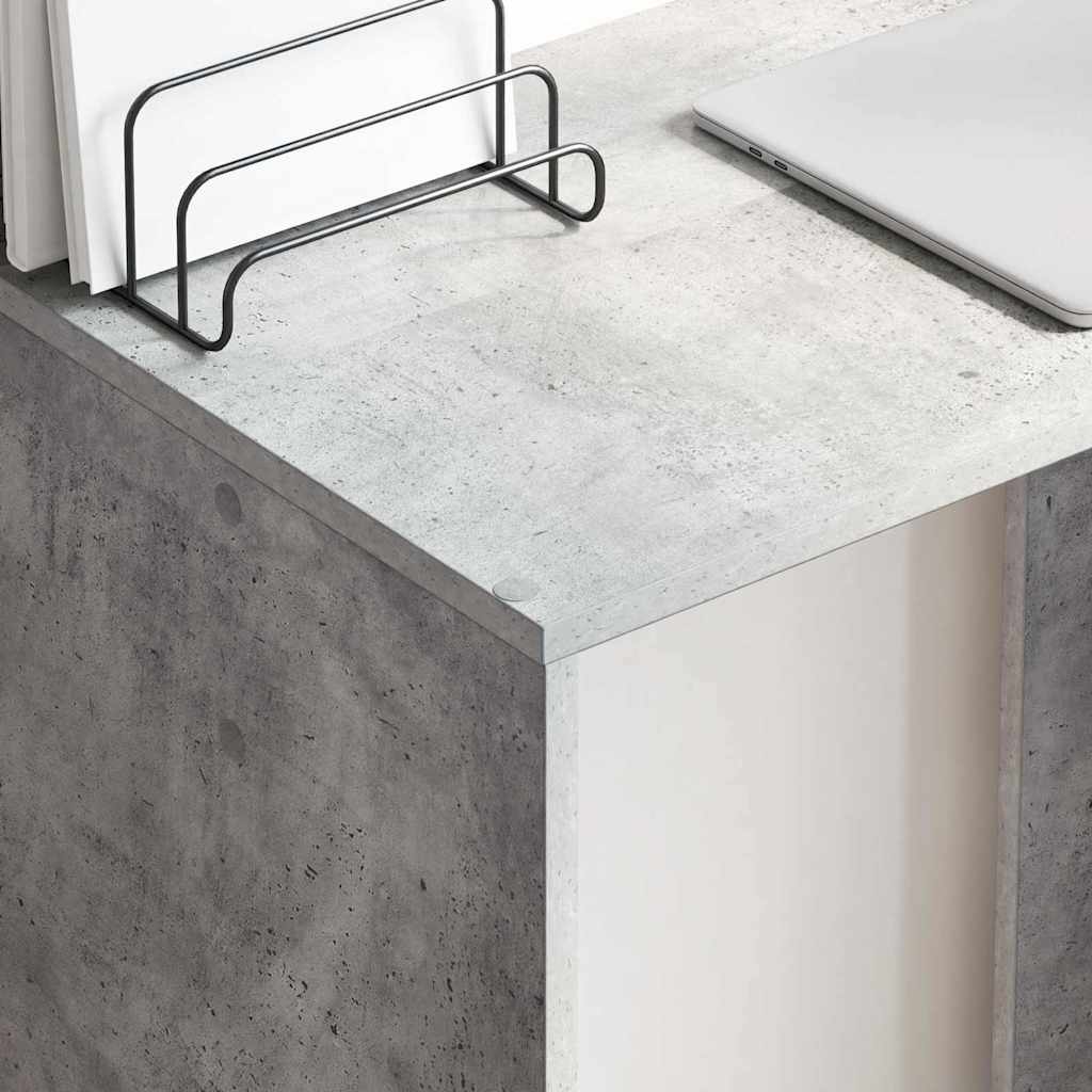Schreibtisch Betongrau 78,5 x 37 x 154,5 cm Holzwerkstoff