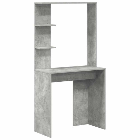 Schreibtisch Betongrau 78,5 x 37 x 154,5 cm Holzwerkstoff