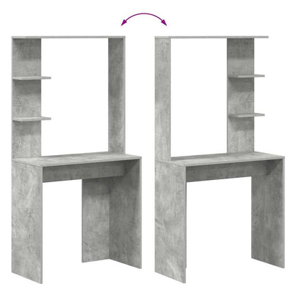 Schreibtisch Betongrau 78,5 x 37 x 154,5 cm Holzwerkstoff