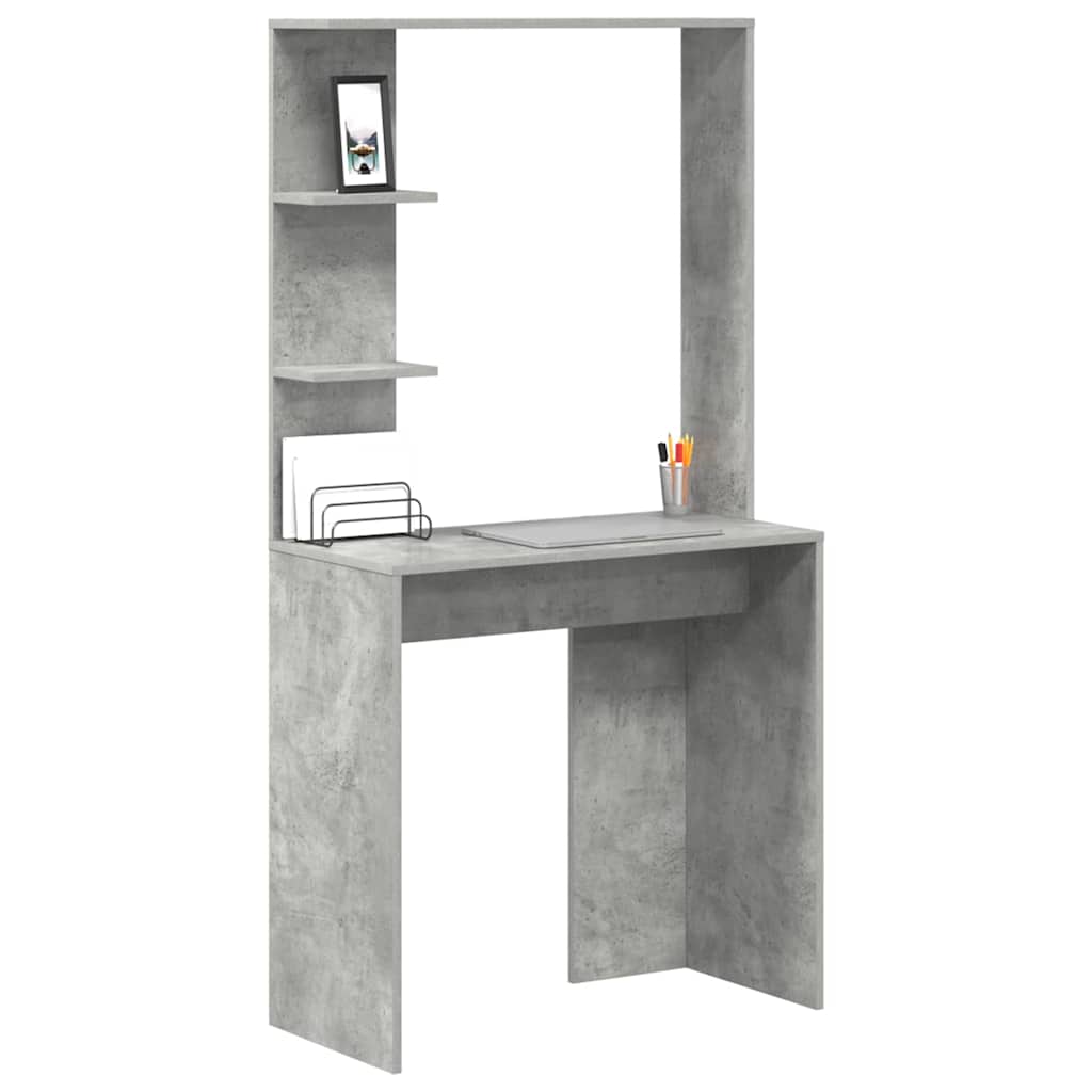 Schreibtisch Betongrau 78,5 x 37 x 154,5 cm Holzwerkstoff