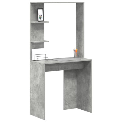 Schreibtisch Betongrau 78,5 x 37 x 154,5 cm Holzwerkstoff