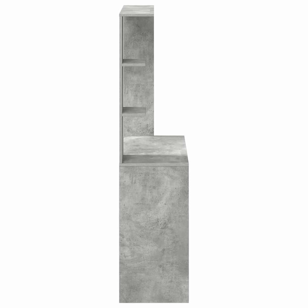Schreibtisch Betongrau 78,5 x 37 x 154,5 cm Holzwerkstoff