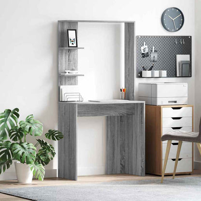 Schreibtisch Grau Sonoma 78,5 x 37 x 154,5 cm Holzwerkstoff