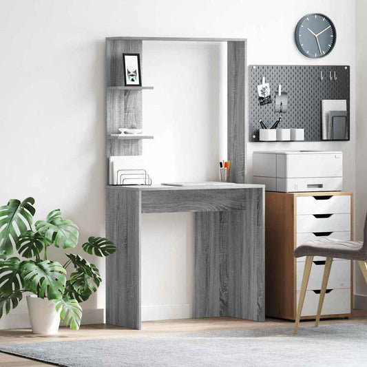 Schreibtisch Grau Sonoma 78,5 x 37 x 154,5 cm Holzwerkstoff
