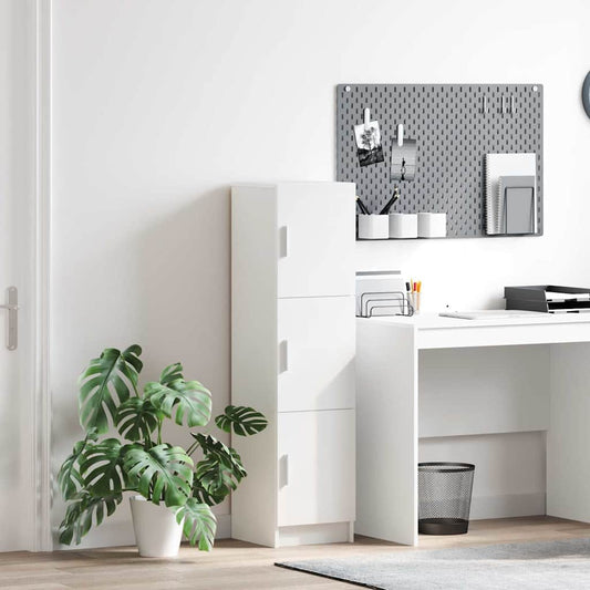 Highboard Weiß 31,5 x 32 x 124 cm Holzwerkstoff