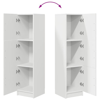 Highboard Weiß 31,5 x 32 x 124 cm Holzwerkstoff