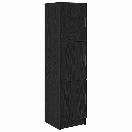 Highboard Schwarze Eiche 31,5 x 32 x 124 cm Holzwerkstoff