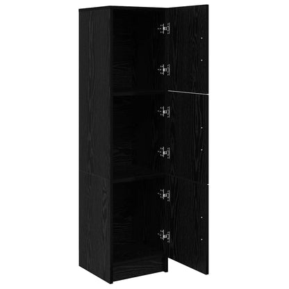 Highboard Schwarze Eiche 31,5 x 32 x 124 cm Holzwerkstoff