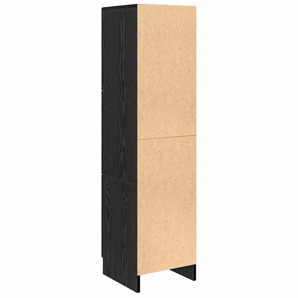 Highboard Schwarze Eiche 31,5 x 32 x 124 cm Holzwerkstoff