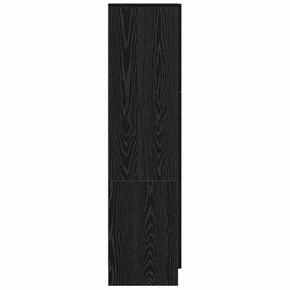 Highboard Schwarze Eiche 31,5 x 32 x 124 cm Holzwerkstoff