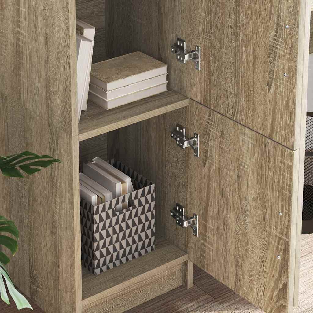 Highboard Sonoma Eiche 31,5 x 32 x 124 cm Holzwerkstoff