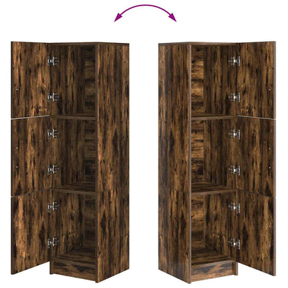 Highboard Räuchereiche 31,5 x 32 x 124 cm Holzwerkstoff