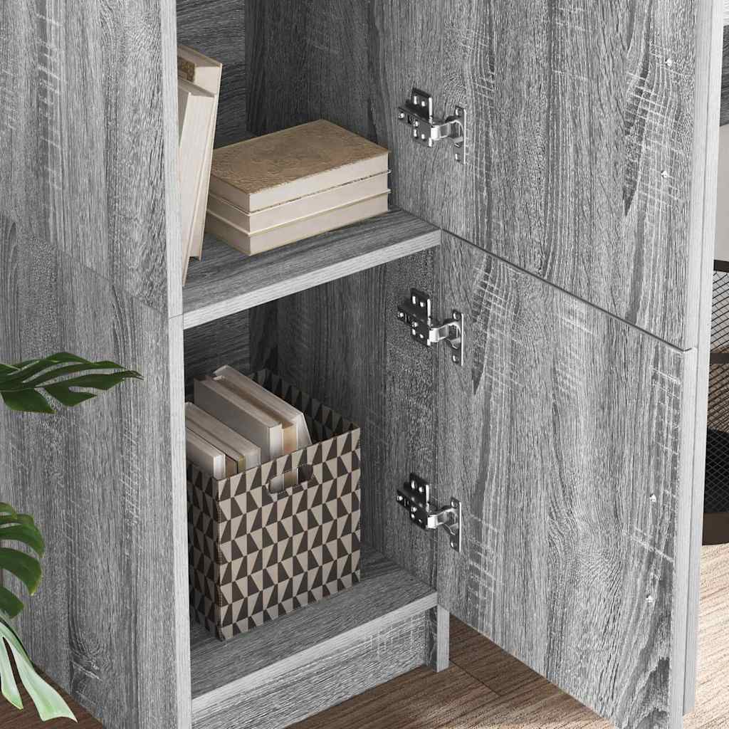 Highboard Grau Sonoma 31,5 x 32 x 124 cm Holzwerkstoff