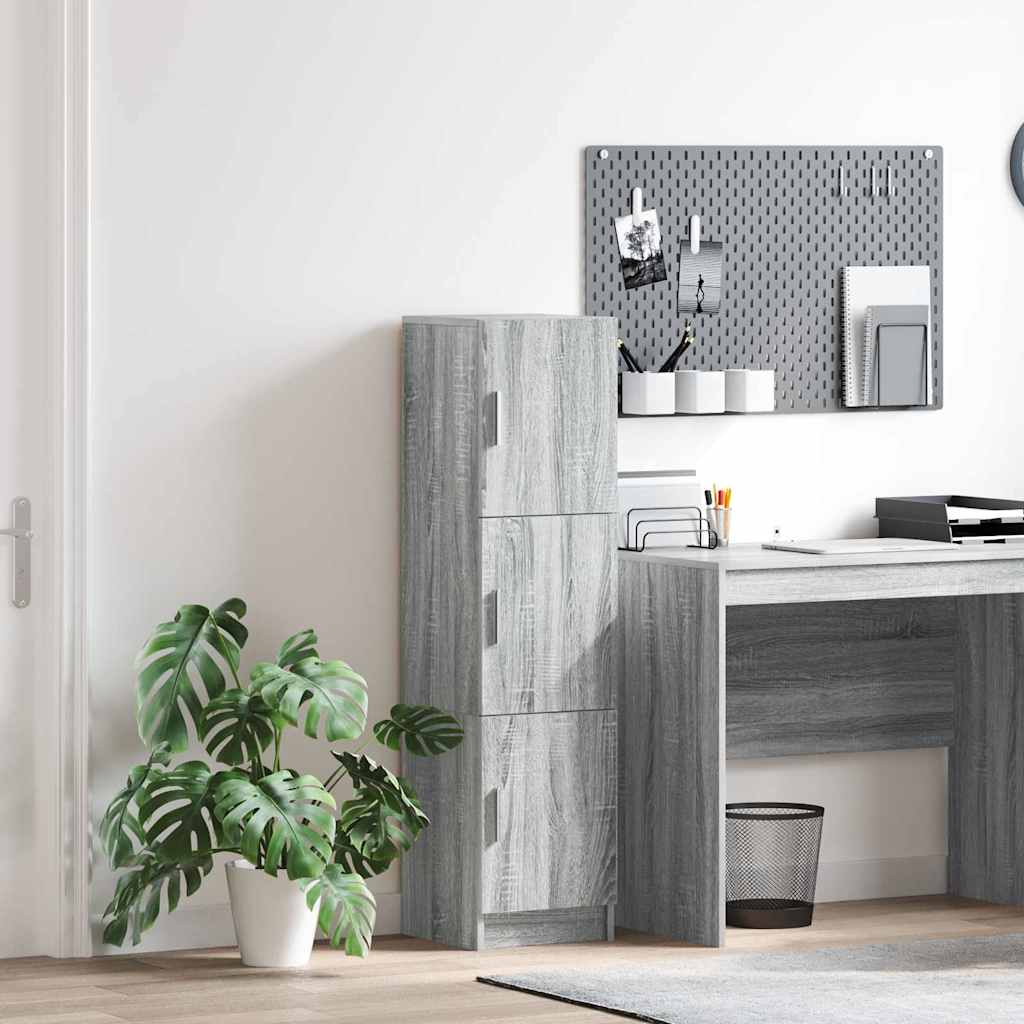 Highboard Grau Sonoma 31,5 x 32 x 124 cm Holzwerkstoff