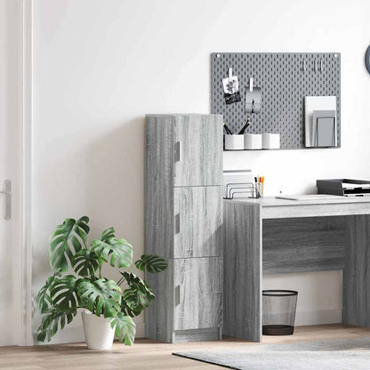 Highboard Grau Sonoma 31,5 x 32 x 124 cm Holzwerkstoff