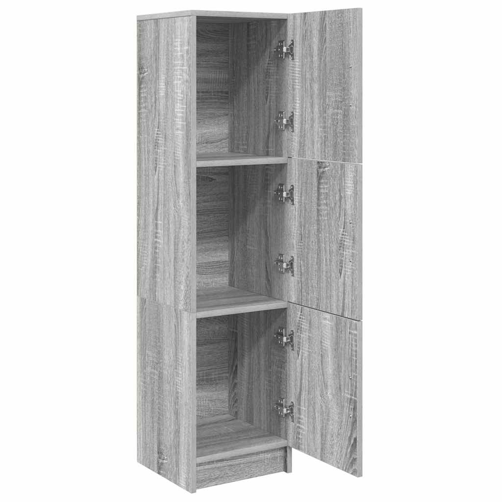 Highboard Grau Sonoma 31,5 x 32 x 124 cm Holzwerkstoff