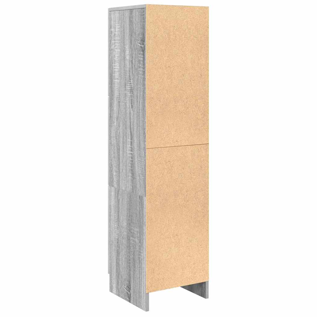 Highboard Grau Sonoma 31,5 x 32 x 124 cm Holzwerkstoff