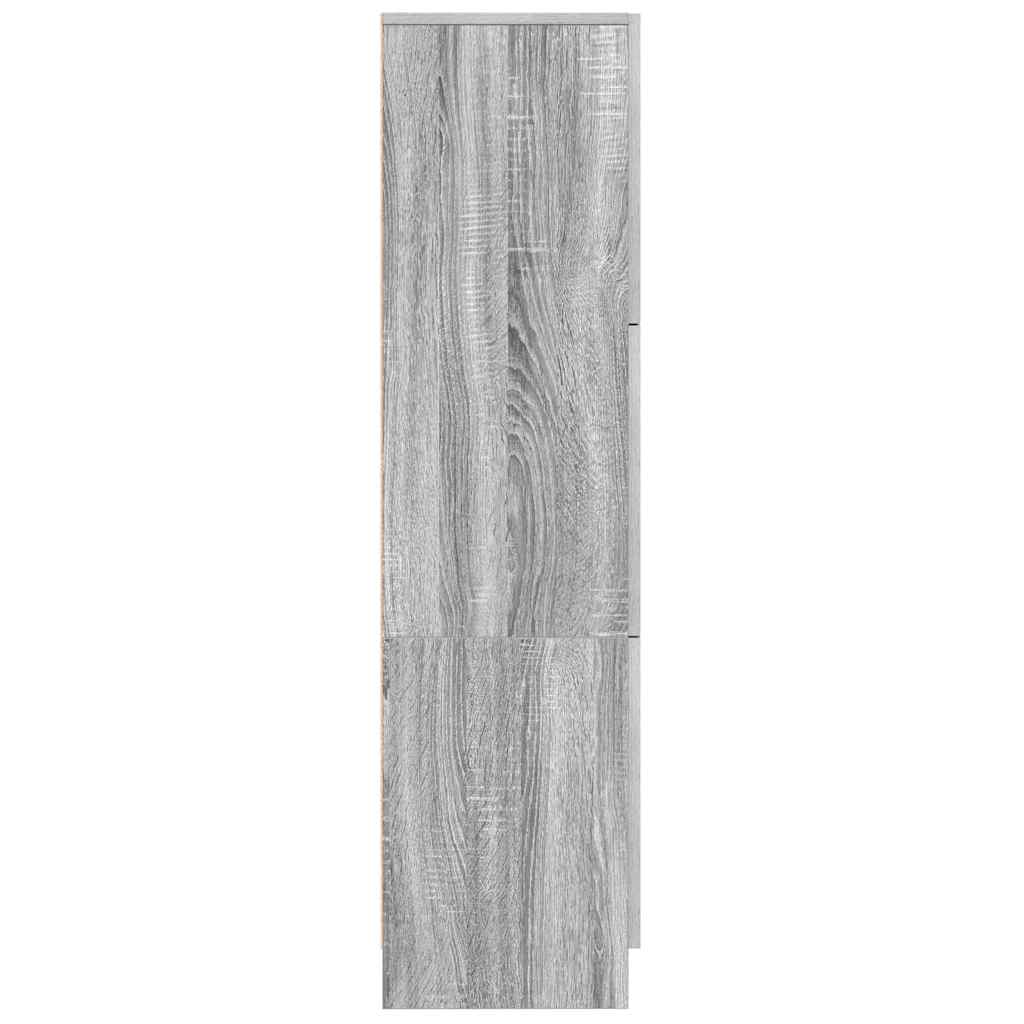 Highboard Grau Sonoma 31,5 x 32 x 124 cm Holzwerkstoff