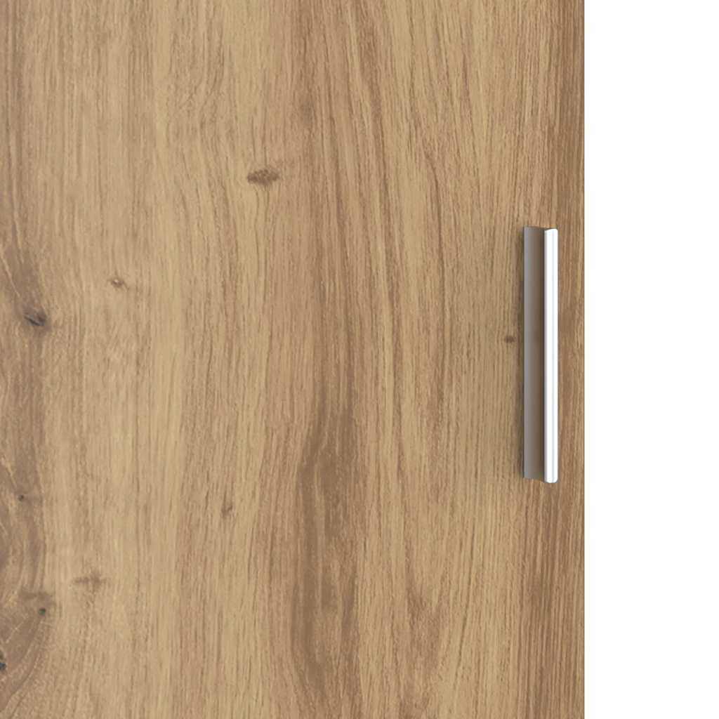 Highboard Eiche handwerklich 31,5 x 32 x 124 cm Holzwerkstoff