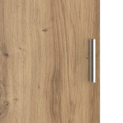 Highboard Eiche handwerklich 31,5 x 32 x 124 cm Holzwerkstoff